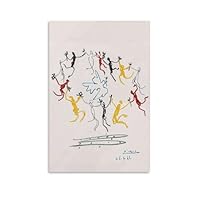 Amazon.co.jp: パブロ・ピカソ 青春のダンス 絵画ポスター 印刷